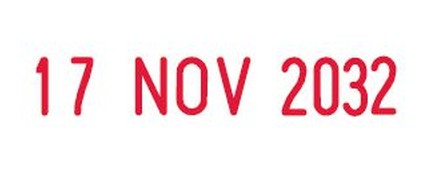 Trodat 4820 - Datumstempel van 4 mm - Niet personaliseerbaar